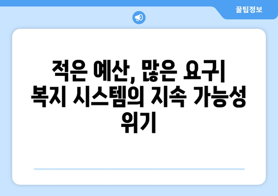 복지 제도의 문제점과 해결책