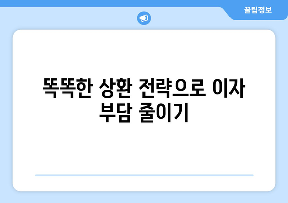 대출 이자 절약을 위한 팁